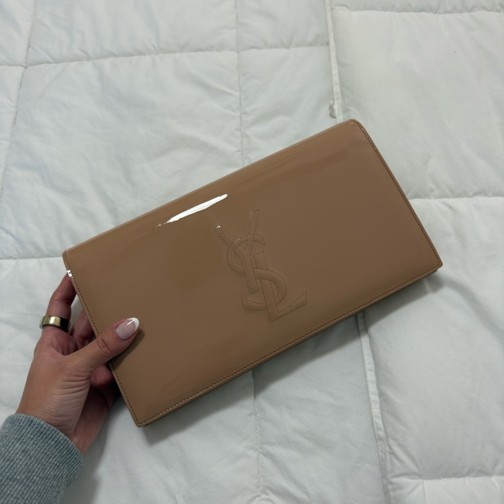 Yves Saint Laurent Tan Clutch